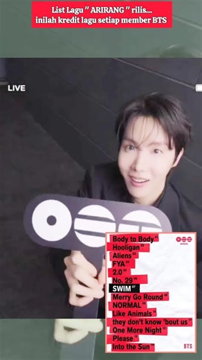 BTS reveals & releases song list on the album " ARIRANG " & composition credits for each BTS memb...