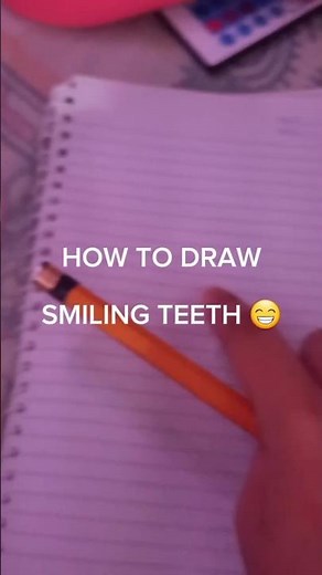 How to draw smiling teeth like a pro! #drawing #tutorial
