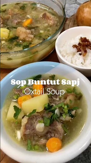 Resep Sop Buntut Enak & Segar | Beef Oxtail Recipe #sopbuntut #shorts #foryou