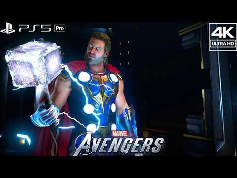 GOD OF THUNDER vs MODOK Final Battle (4K 60FPS) | Marvel Avengers
