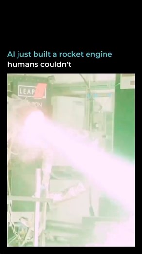 Camarin AI Trends on Instagram: "AI autonomously designed LEAP 71’s NEURON - 20kN aerospike engine, 3D-printed it in one copper piece, and it fired perfectly on the first test. Once the system learns, new design iterations take just 15 minutes. The insane part: burns at 3,000°C inside while using liquid oxygen at -183°C for cooling. So cold outside it creates frost while running full blast. Those green flames? Copper burning - a design quirk that taught the AI for next time. This isn’t AI helpin