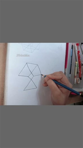 New trick to draw a 3d cube #art #cube #newtrick