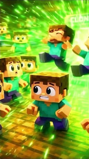 😱 Baby Steve vs Clone Machine?! 👥🔥 | Minecraft Shorts #recommended #minecraft #rekkkkkk #animation