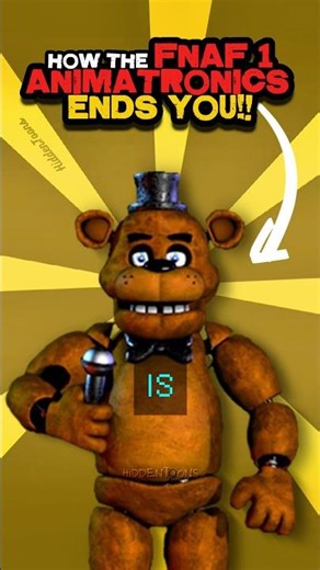 How The FNAF 1 Animatronics Ends You. #fnaf #shorts