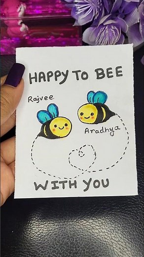Cute Handmade Card 💖 Easy DIY Card Making ✂️ | Aesthetic Gift Idea 🎁 | #shorts #diycard