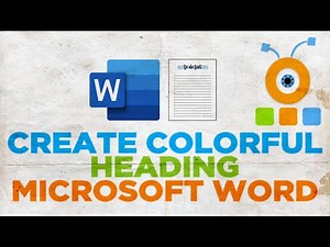 How to Create Colorful Heading in Word
