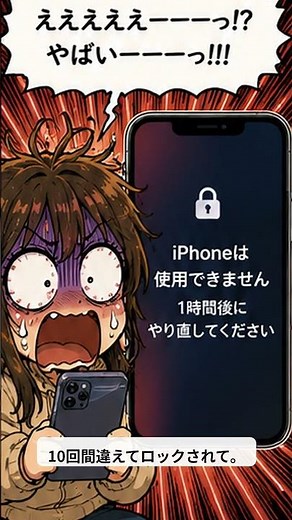 新しいスマホのパスワードを自分で忘れて、3日で初期化した話
