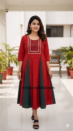 ‎حمیدہ | Artsy Craft dotcom‎ on Instagram: "Convert your straight kurti in to pannel frock/how to loosen your tight kurti in easy way #instagram #reels #instaviral #reel #viralshorts #shorts #trendingreel #instareel #viralreel #trending #frockcutting #sewing #tipsandtricks #howtoloosenyourtightkurti #convertstraihhtdress #dressdesign #dresscutting #trendingreel"