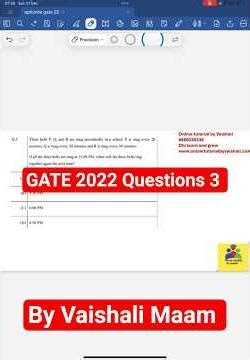 GATE 2026| GATE 2022 question 3 GATE general Aptitude questions discussion by Vaishali Maam