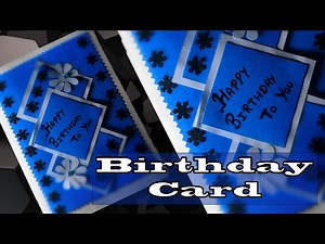 How to make a Beautiful and Simple Birthday Card | Birthday Card #2