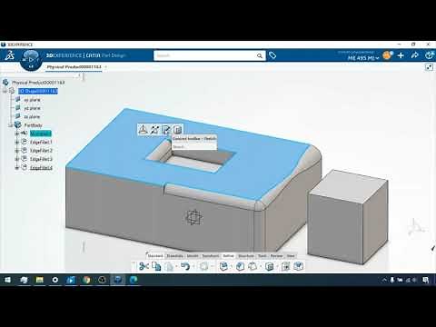 3DExperience CATIA - Shell, Fillet, Chamfer, Draft, Stiffener