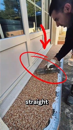 Stone Carpet Step Installation | Fast and Perfect Pebble Resin Floor with Edge Molds