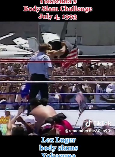 Lex Luger's Epic Body Slam Challenge on Yokozuna | 4th of July 1993