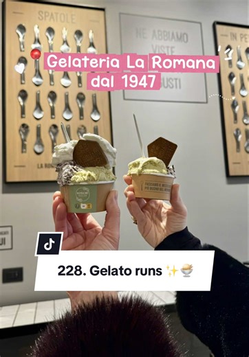 A little life update from Rome 🤍 Today was a day off from school, so I met up with @danielle anna in rome after the holiday break and we spent the afternoon in the city center, walking, catching up, and doing what Romans do best: getting gelato. 🍨 We stopped by Gelateria La Romana dal 1947 📍 Piazza di S. Andrea della Valle, zona Piazza Navona, 1 – Roma Somewhere between choosing flavors and paying at the counter, I realized how much more comfortable my Italian feels lately. Nothing dramatic j