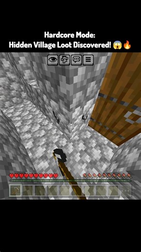 Hidden LOOT In Village 😱 ! #minecraft