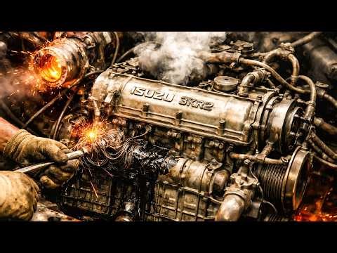 Amazing Restoration of a Destroyed Isuzu 3KR2 Engine – Full Rebuild!