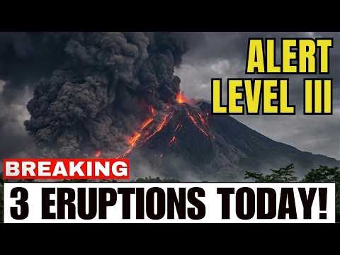 Mount Semeru ERUPTS 3 Times in Hours — 800M Ash Columns Rise as Alert Level III Holds