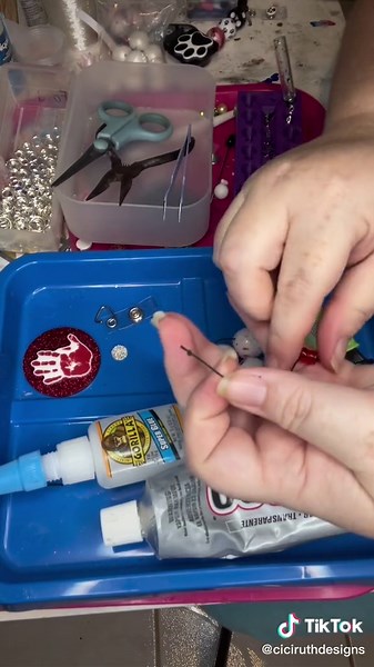 Beaded badge reel tutorial. I’ve had a few questions about how I make these so here is the process that works for me. Finished product at the end! #ciciruthdesigns #tutorial #tutorials #badgereeltutorial #beadedbadgereeltutorial #beadedbadgereel #process #processvideo #crafttok #crafttokbusinesstok #smallbiztok #fyp #fypシ #fypage #foryou #foryoupage #etsy #etsyshop #etsyseller #truecrime #truecrimetiktok #truecrimejunkie