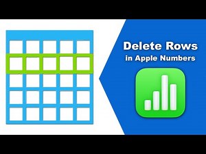 How to delete rows in Apple Numbers (Spreadsheet) on Mac