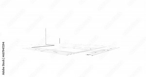 haus animation, home construction from cad plan, lines draw a house, aufbau animation, motion design, interaktive konturen und outlines, linien und striche, bewegte skizze, architektur bauwerk