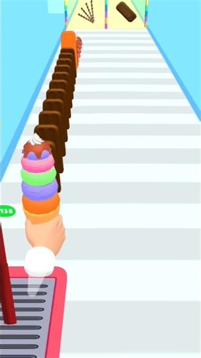 ice Cream Stack Games Running Level 8#shorts #icecream #running