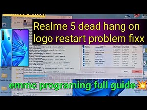 Realme 5 dead restart hang on logo problem solution, realme 5 5i 5s flashing programing ufi box