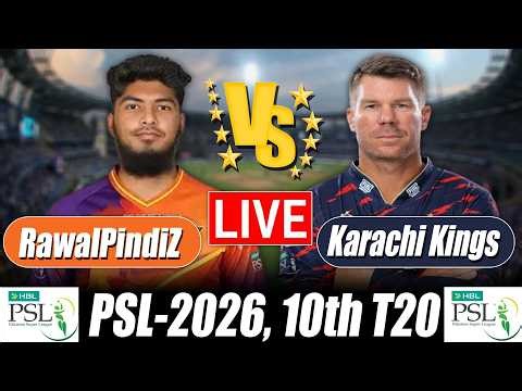 PSL Score 2026 | RawalPindiZ vs Karachi Kings 10th T20 Score Bangla Commentary & Analytics