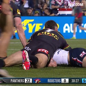 Connor Watson goes close! 🥵 #NRLFinals | NRL