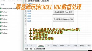 零基础玩转Excel VBA数据处理