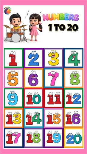 Counting numbers from 1 to 20 || Fun Forward counting number song #kidslearning