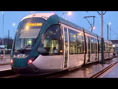 Nottingham Express Transit Line 1 Alstom Citadis 302 (230M2) Hucknall - Butler's Hill