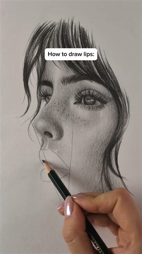 How to Draw Lips #howtodraw #drawingtutorial #pencildrawing