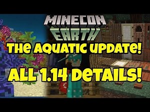 Minecraft Aquatic Update! All 1.13 Details! Everything New! Tridents, Dolphins, Ship Wrecks!