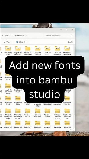 Bambu Studio Fonts for your 3d prints #bambulab #bambustudio #font #3d #3dprinting #3dprints