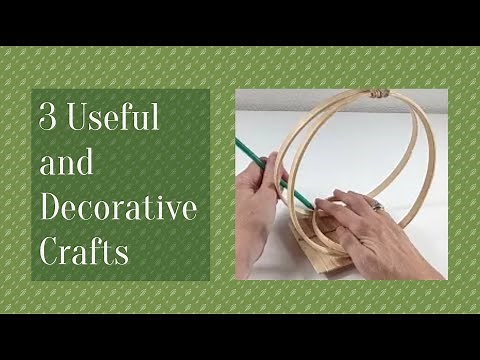 DIY - 3 IDEAS with WOODEN HOOPS - Crafts and Recycling