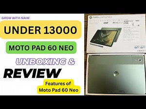 Moto Pad 60 Neo 5G Unboxing & First Impressions and Features | Best Budget Android Tablet 2025?