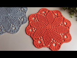 Super beautiful crochet doily tutorial,step by step very easy for beginners