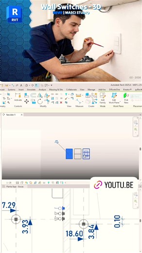 Lear how to make a perfect wall switches family in Revit #revit #bim #revittutorial #architecture