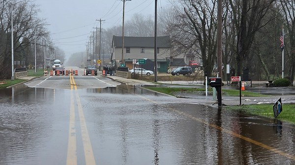 PHOTOS: Highway 156 in Shawano County closed with flooding of Shioc River