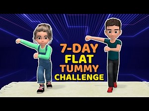 7-DAY FLAT TUMMY CHALLENGE: CORE EXERCISES FOR KIDS - Videos For Kids