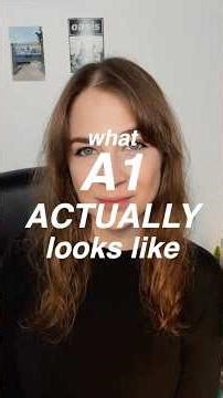 🤔 What does the CEFR A1 level of language proficiency actually mean in real language use?