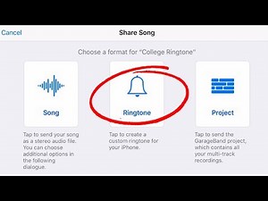 Create Free Ringtones on iPhone from Audio/Music Files using GarageBand (iOS/iPad)