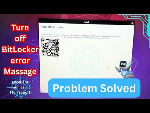Turn Off BitLocker " Problem Solved" Error massage Ubuntu installation in Window 10