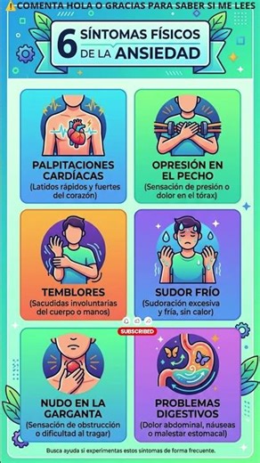 ⚠️​6 Síntomas Físicos de la Ansiedad
