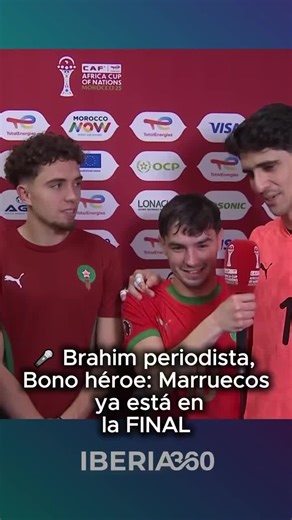 Iberia360 on Instagram: "🇲🇦🔥 Noche histórica en Rabat Brahim Díaz tomó el micro, Bono respondió bajo presión… y Marruecos hizo vibrar a toda África. Penaltis, carácter y un equipo que nunca deja de creer. 🎤🧤 FINALISTAS de la CAN-2025. 🦁 A un paso del sueño continental. #Marruecos #LeonesDelAtlas bounouyassine_bono#CAN2025 #BrahimDiaz #Bono #Final #OrgulloMarroquí #FootballNews #ReelsDeFútbol"