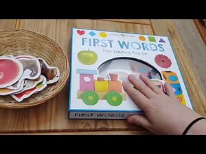 Review of Priddy Books' First Word Puzzle Book / Toddler 1yr Old Activity Idea....