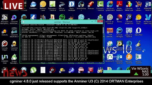 cgminer 4.8.0 just released supports BITMAIN Antminer U3