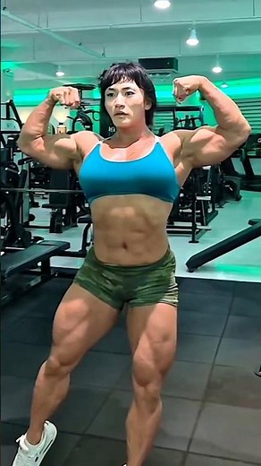 MASSIVE Asian FBB Muscles - Chun Ri Kim