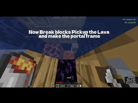 2x1 Magma Portal Making Tutorial - BlokrMC #speedruning