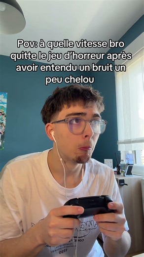 POV: A QU’ELLE VITESSE BRO QUITTE UN JEU D’HORREUR #ytshorts #viralvideo #humour #drole #mdr